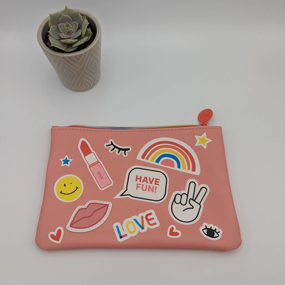 Ipsy Cosmetic Makeup Glam Bag Pink June 2021